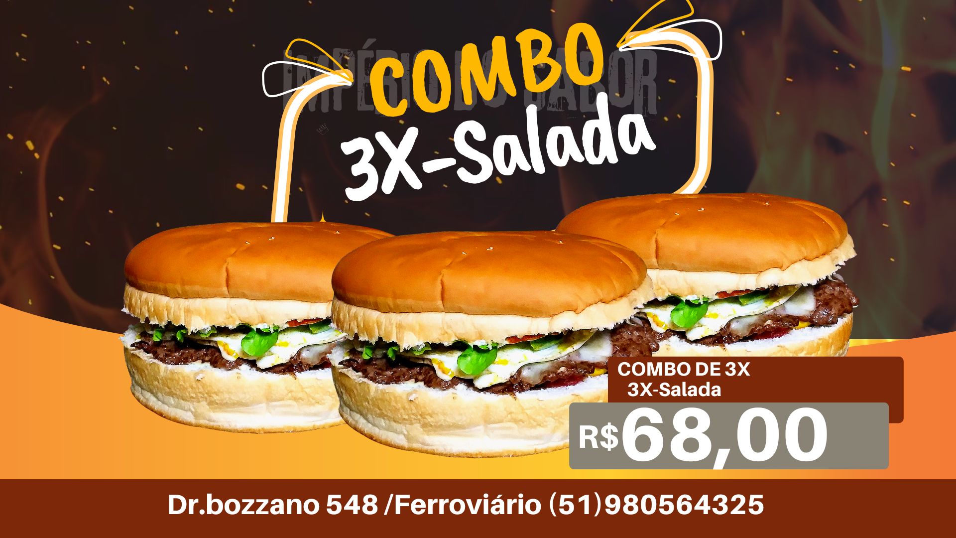 Cópia de Post para Instagram Promoção de Hambúrguer do dia (1920 x 600 px) (1920 x 1020 px) (1920 x 1080 px)